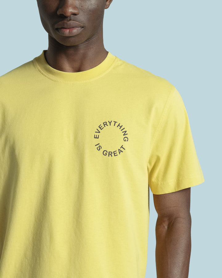 Graphic Short Sleeved T-Shirt | Yellow