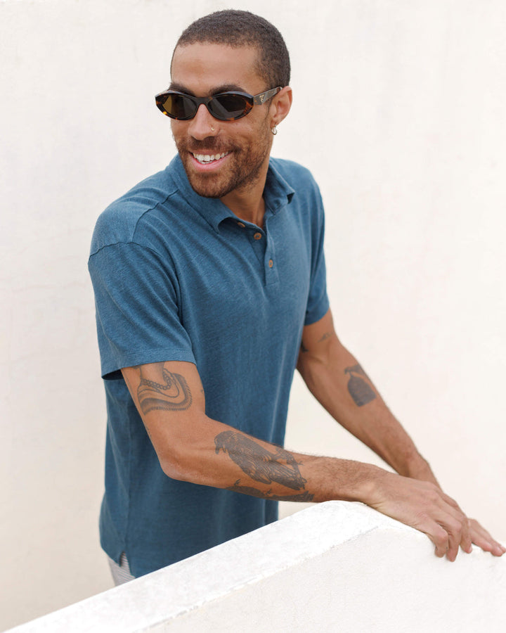 Knit Polo | Dusk