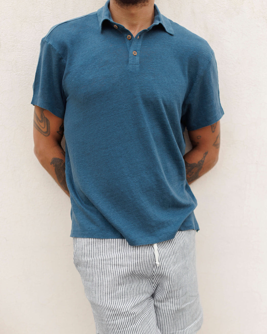 Knit Polo | Dusk
