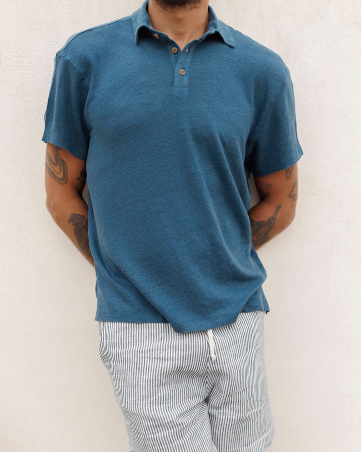 Knit Polo | Dusk
