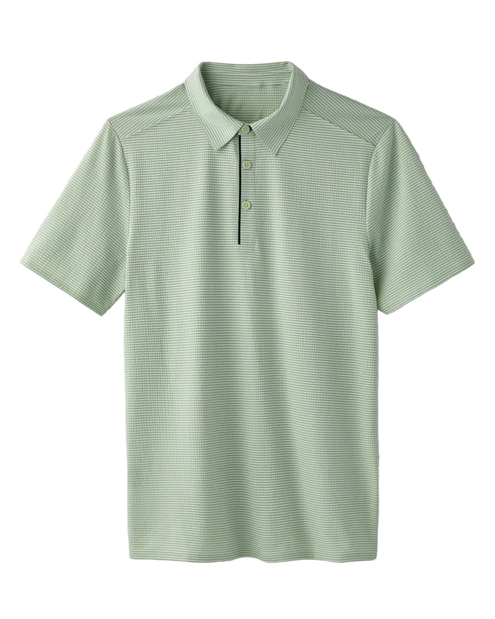 Approach Tech Polo | Cool Mint Seersucker