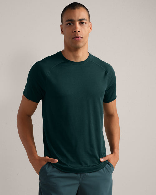 Atmosphere Tee | Moss Green Heather