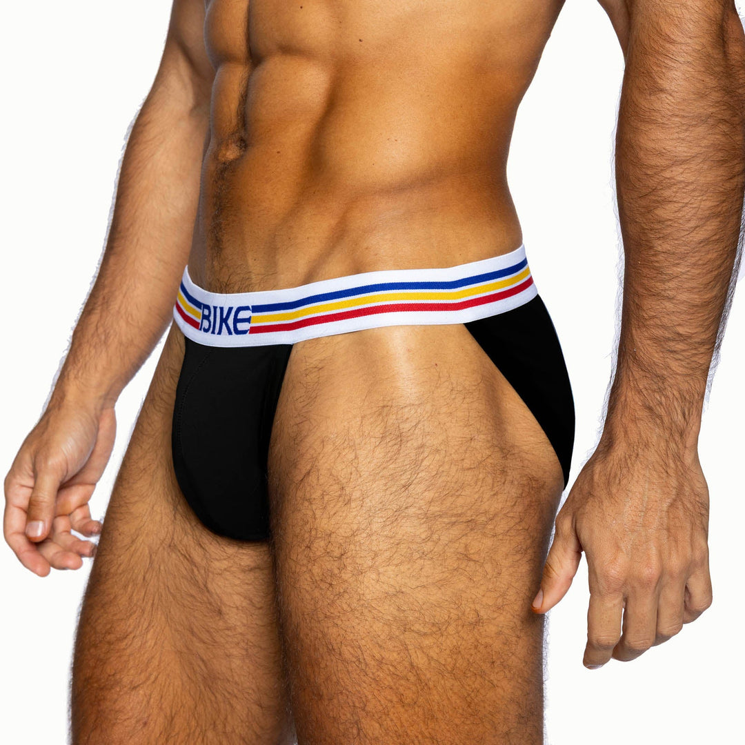 Stretch Cotton Jock Brief | Black