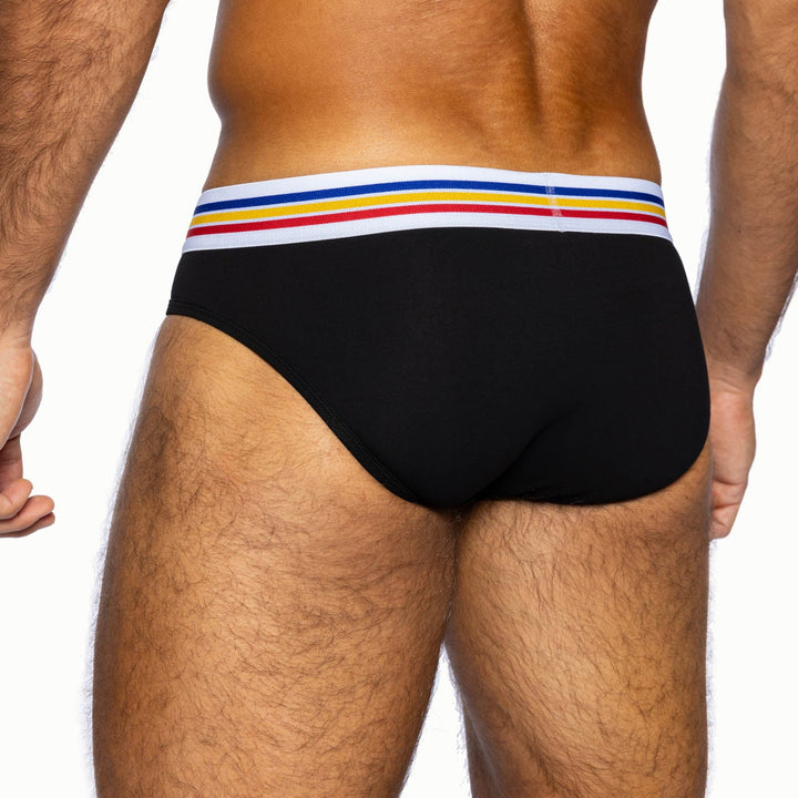 Stretch Cotton Brief | Black