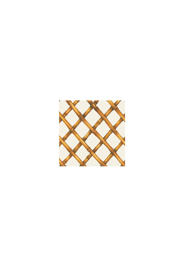 Bamboo Lattice Cocktail Napkin, 20 Pack