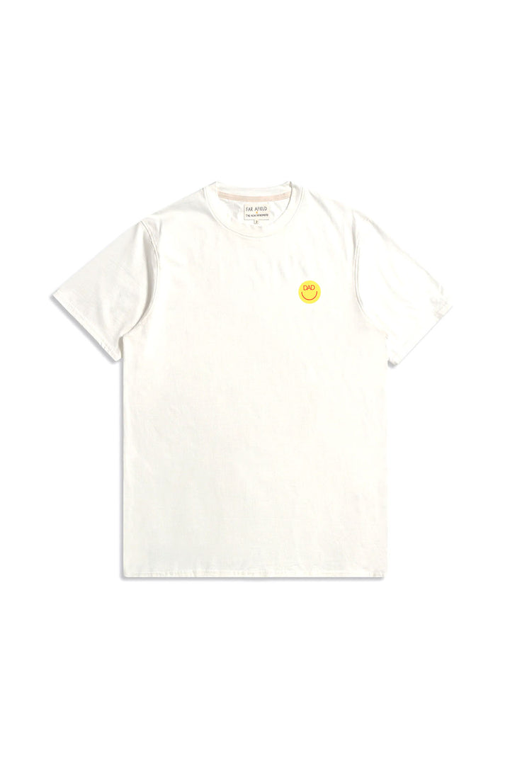 Basic T-Shirt, Smiley Dad - White