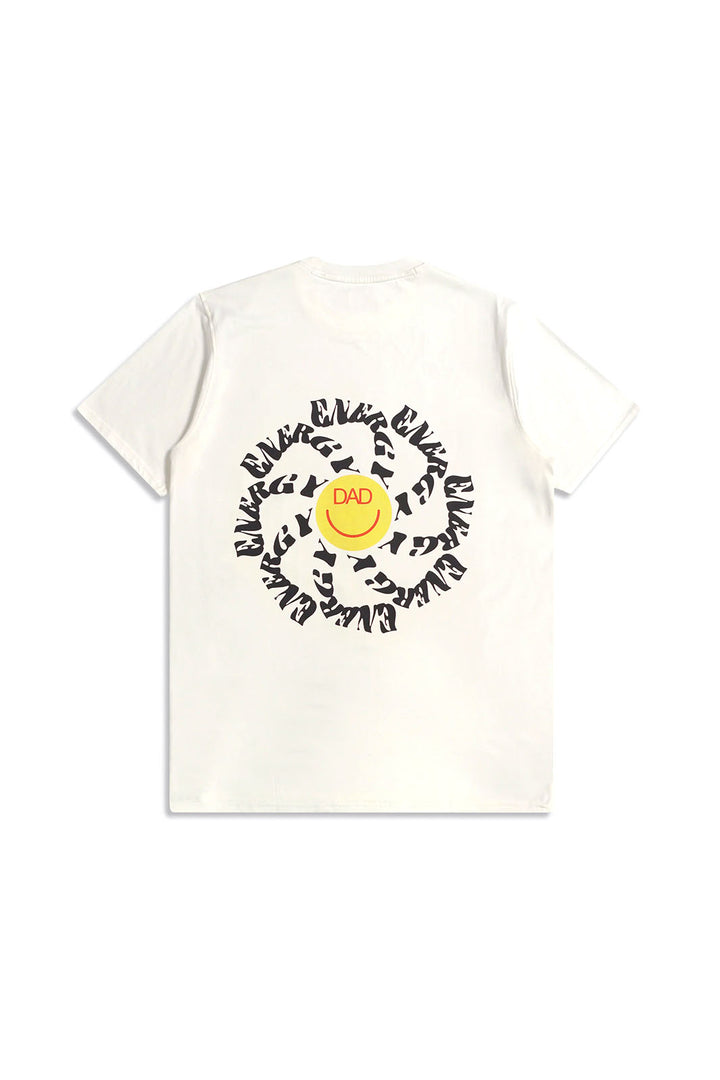 Basic T-Shirt, Smiley Dad - White