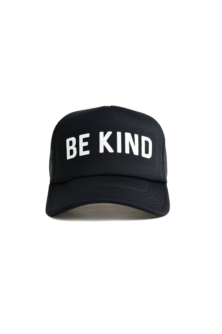 Be Kind Recycled Trucker Hat - Black