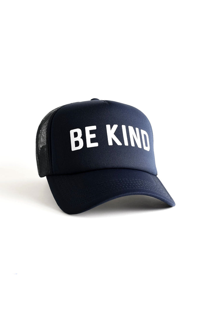 Be Kind Recycled Trucker Hat - Navy