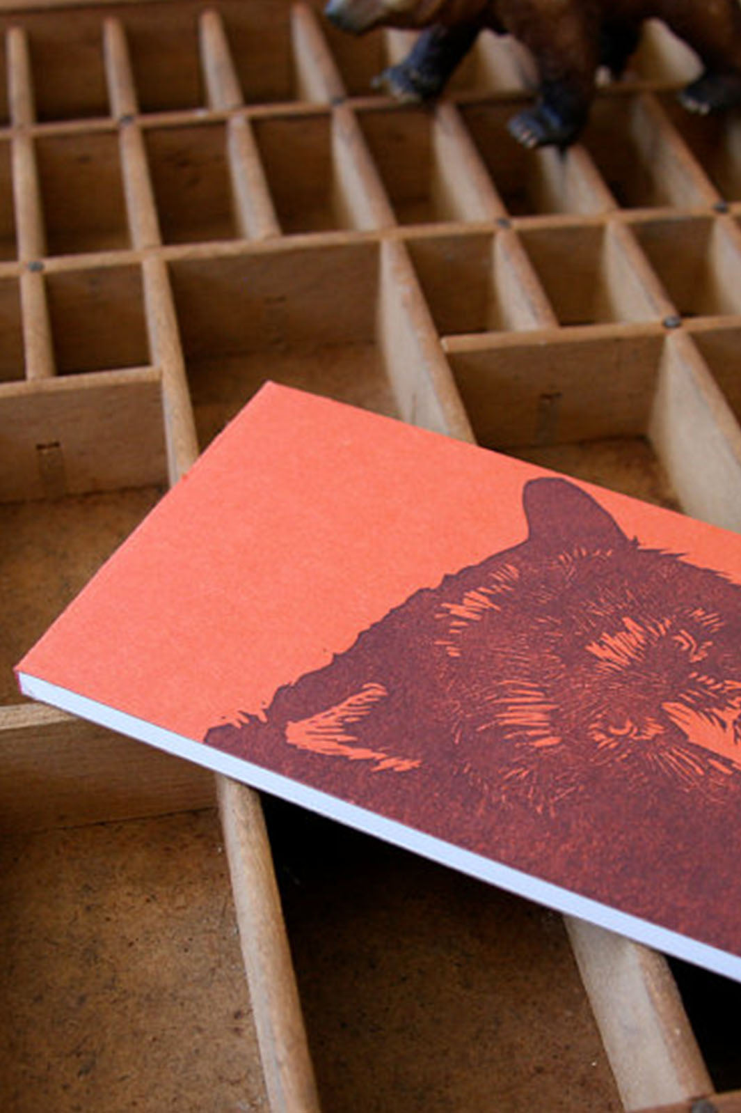 Bear Letterpress Jotter - Notepad