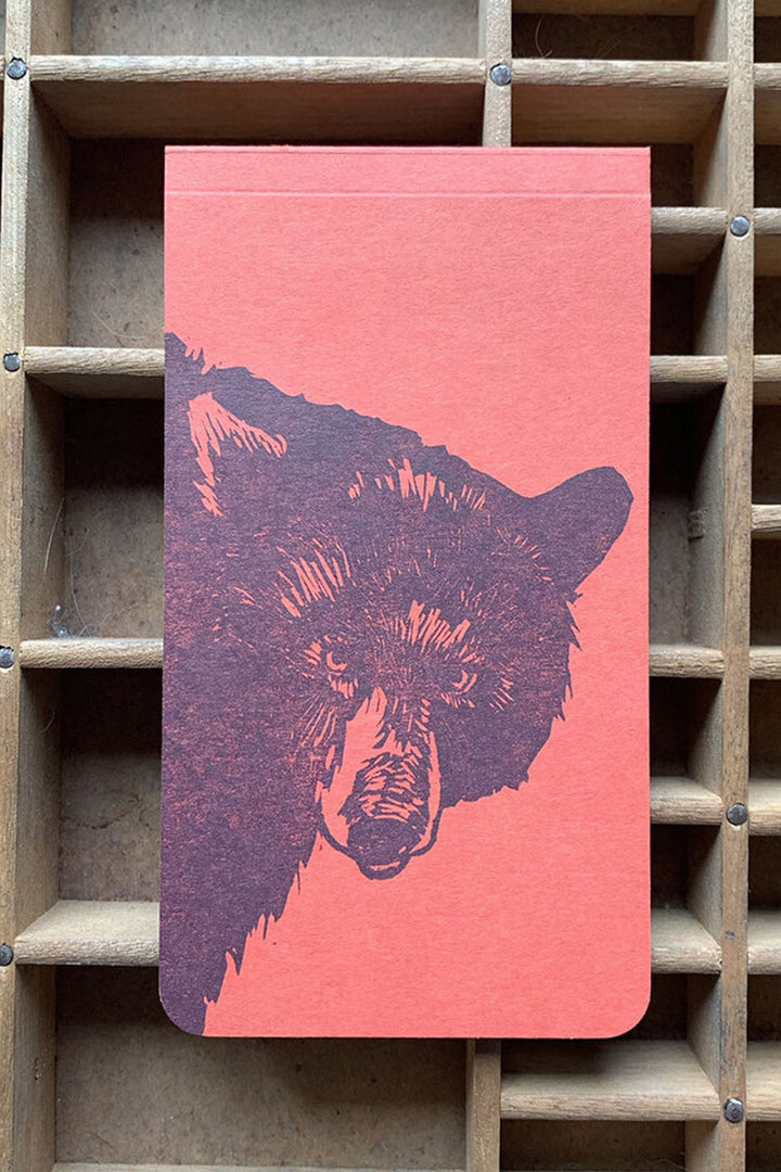 Bear Letterpress Jotter - Notepad