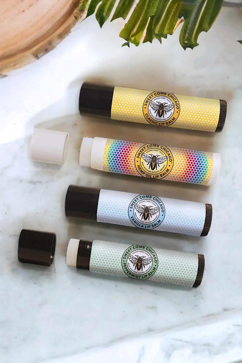 Beeswax Lip Balm 4 Pack Tube