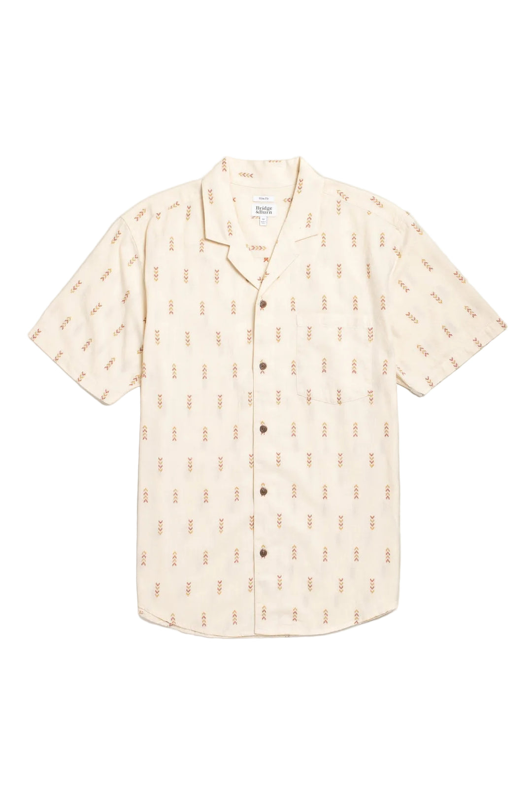 Collins Slim Shirt | Dune Chevron
