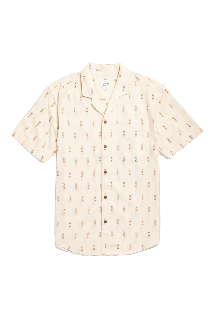 Collins Slim Shirt | Dune Chevron