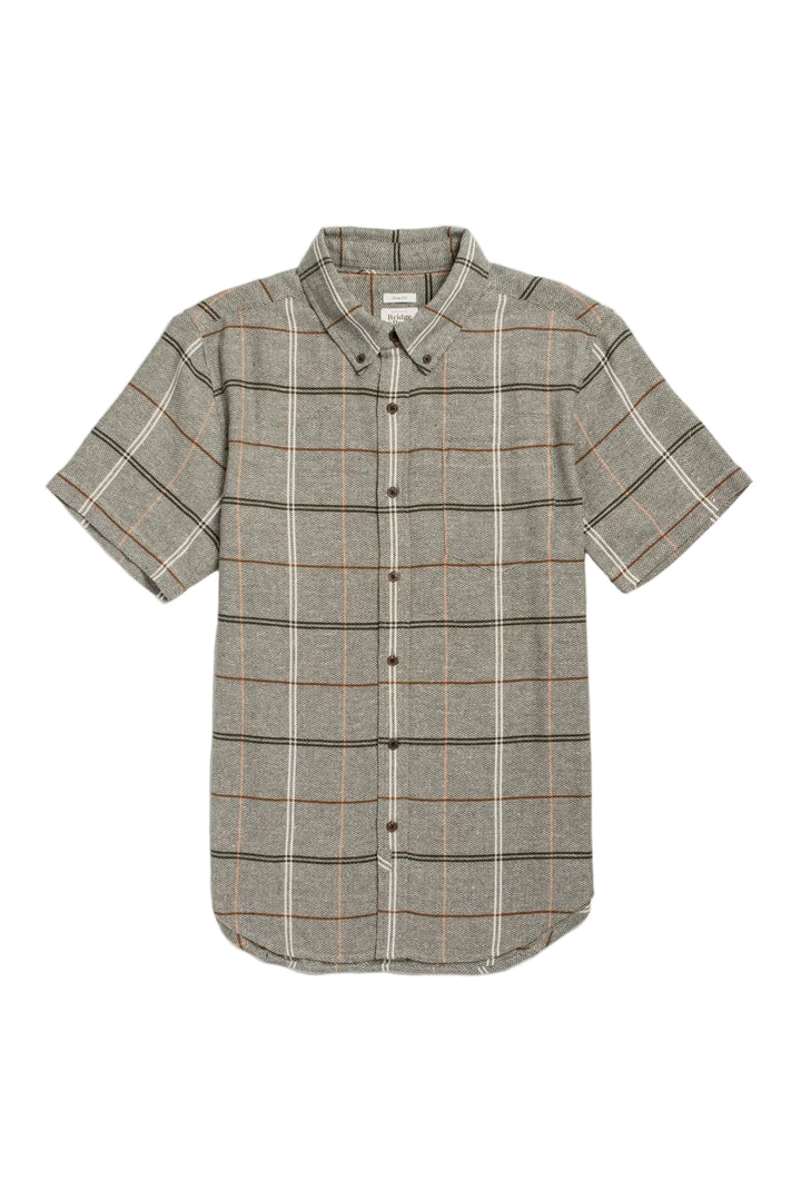 Jordan Slim Shirt | Olive Ember Grid