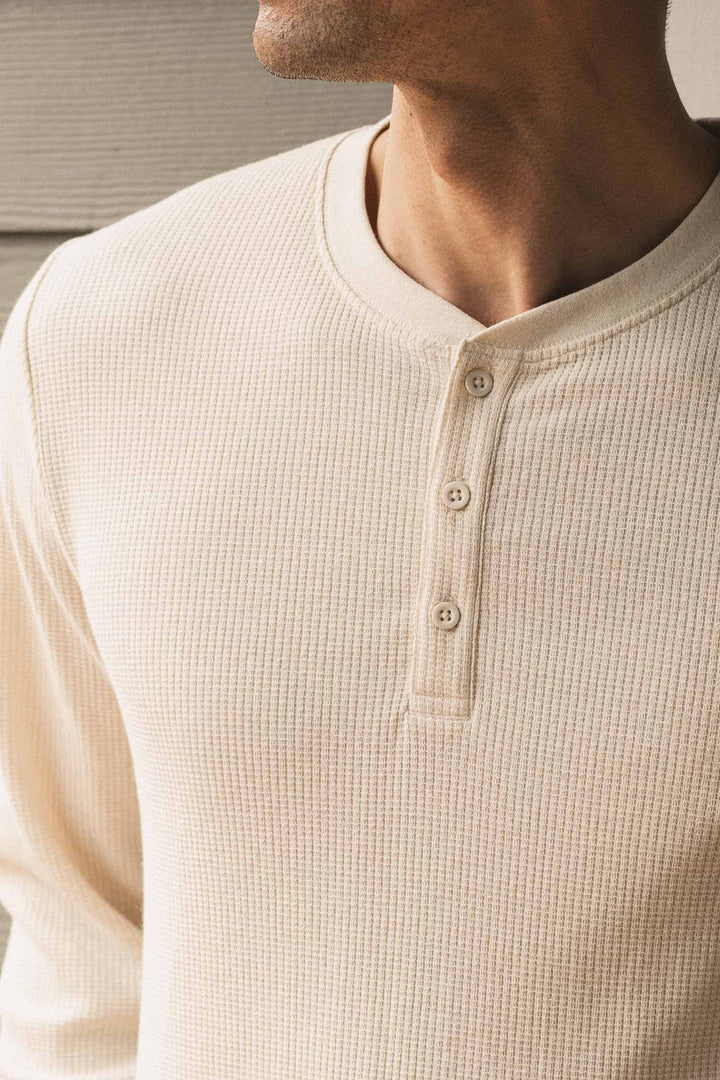 Waffle Henley | Ivory
