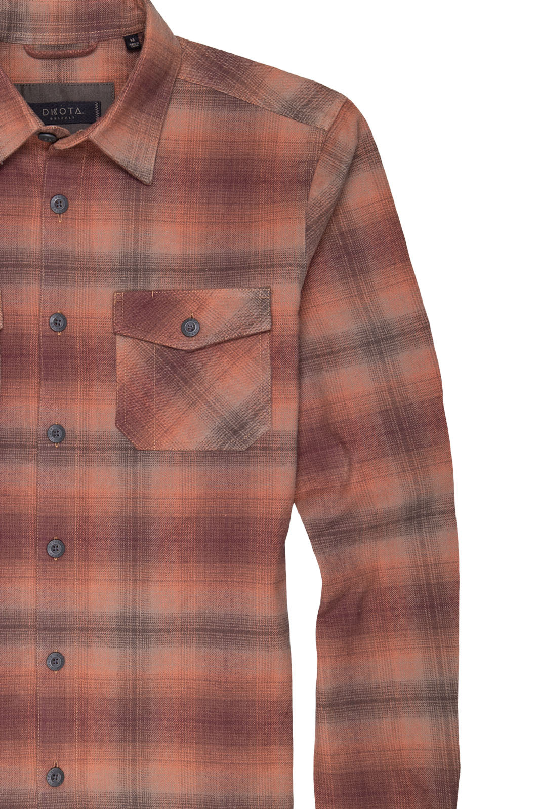 Briggs Flannel Button-Up Shirt - Red Cedar