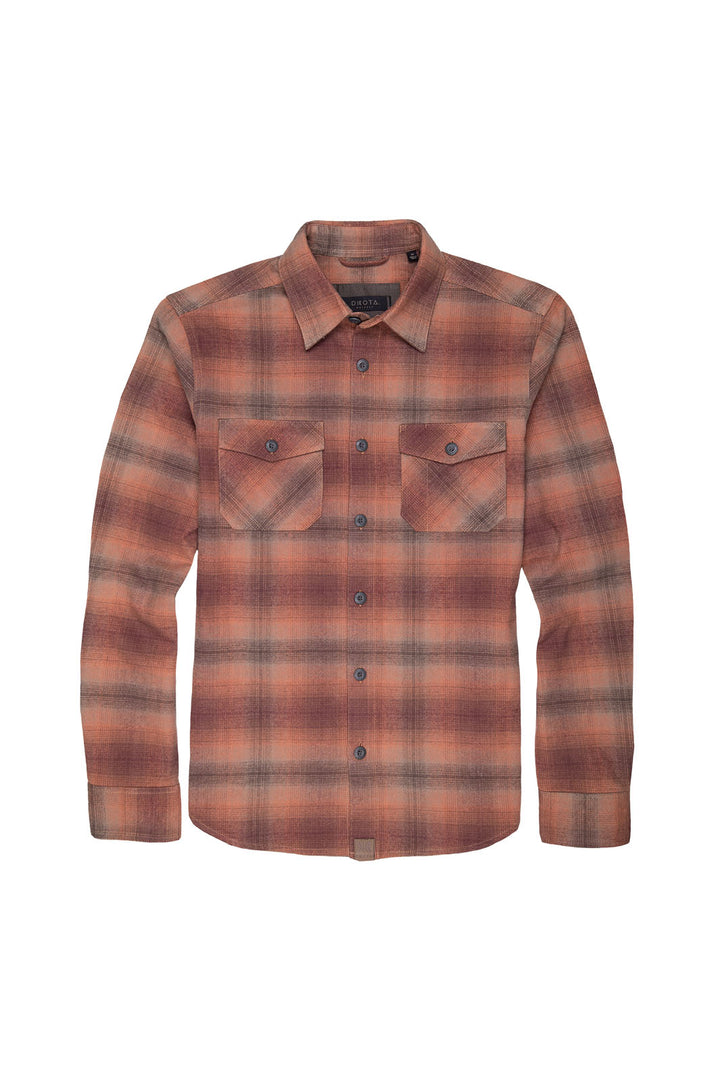 Briggs Flannel Button-Up Shirt - Red Cedar