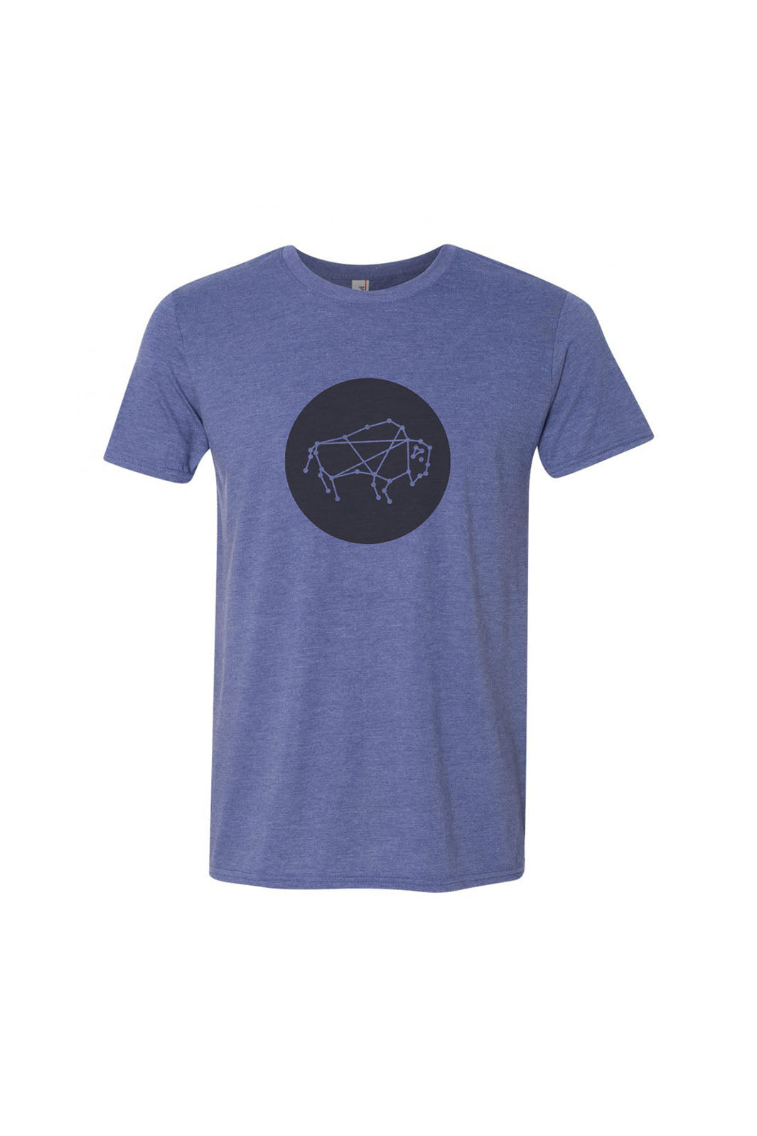 Buffalo Constellation Circle T-Shirt- Blue/Black