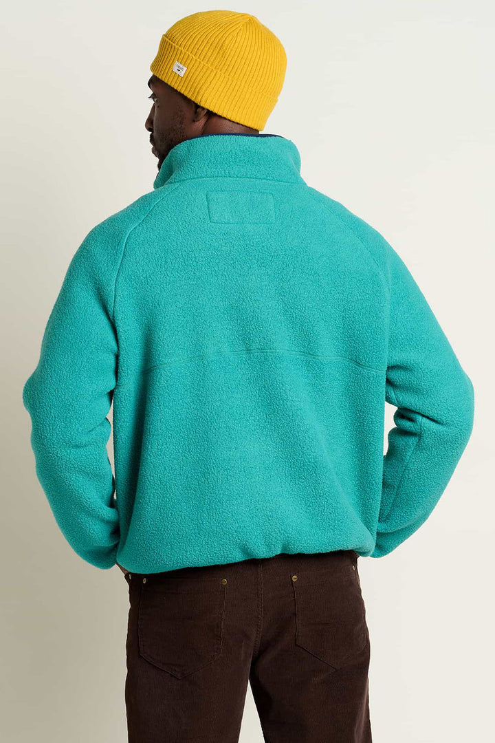 Campo Fleece Pullover - Cyan Back View