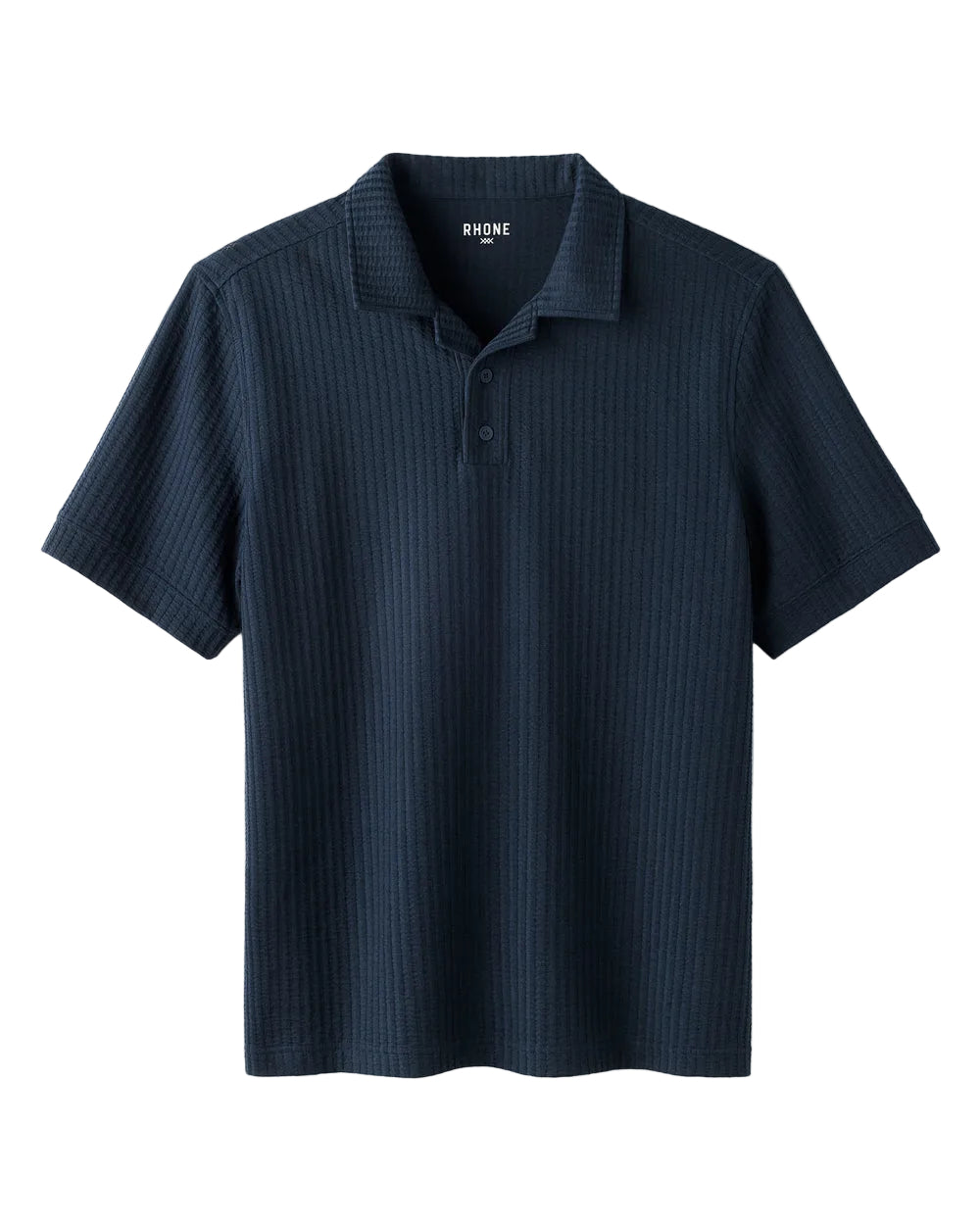 Casual Seersucker Polo | True Navy