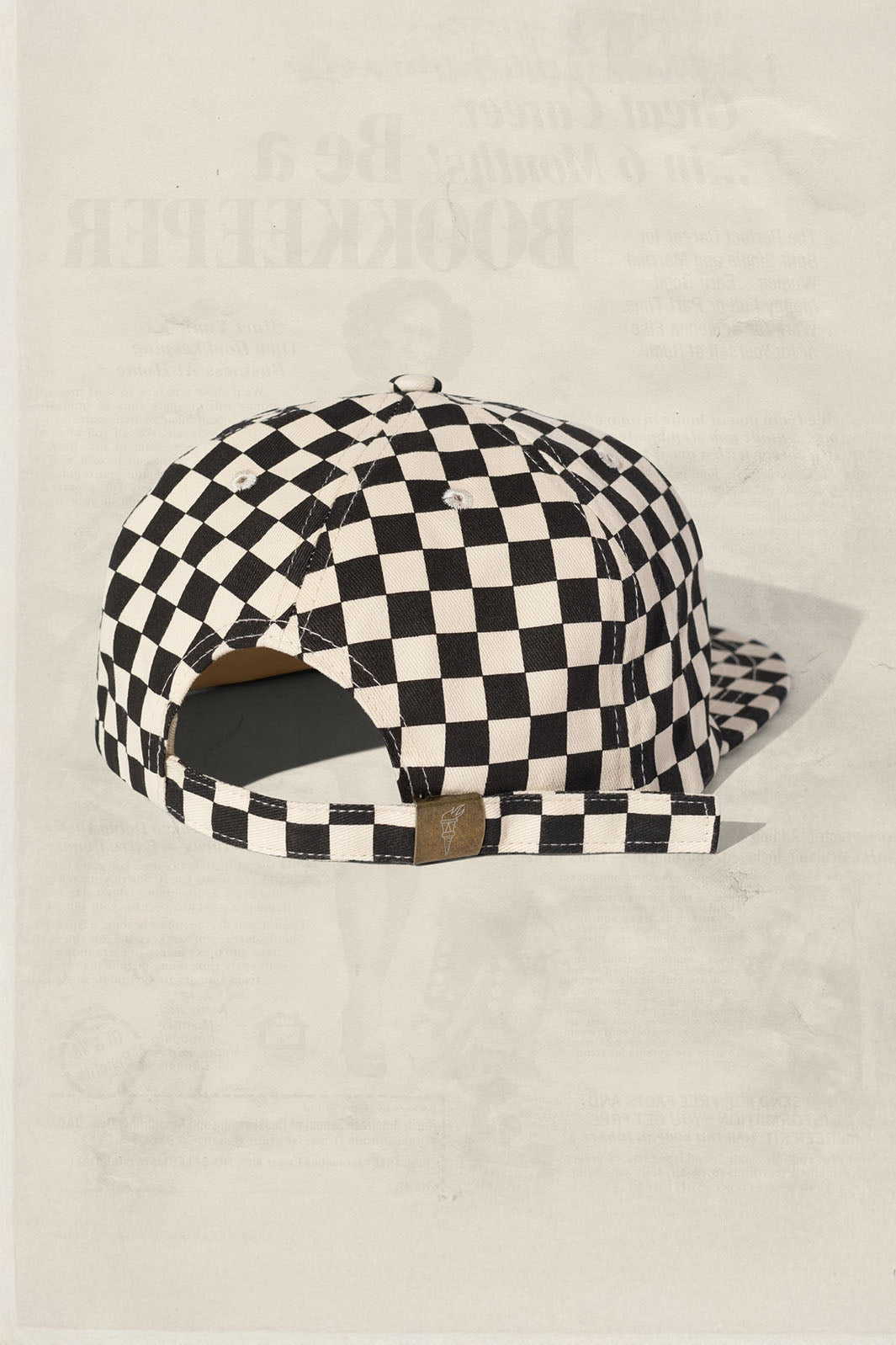 Checkerboard Field Trip Hat - Black