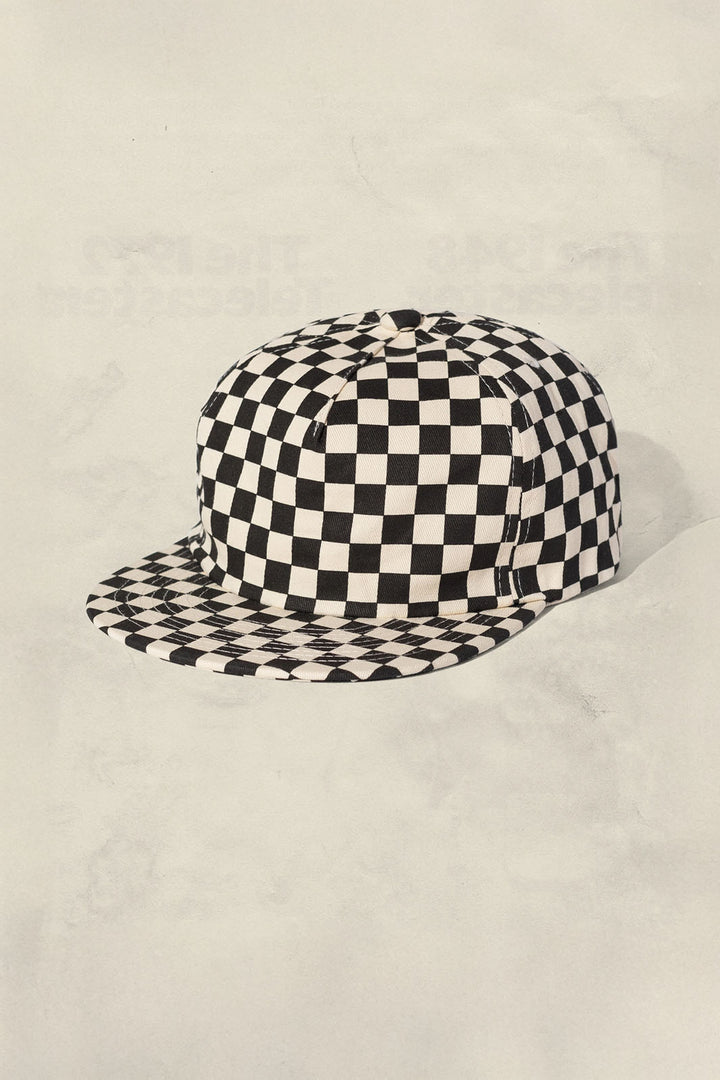 Checkerboard Field Trip Hat - Black