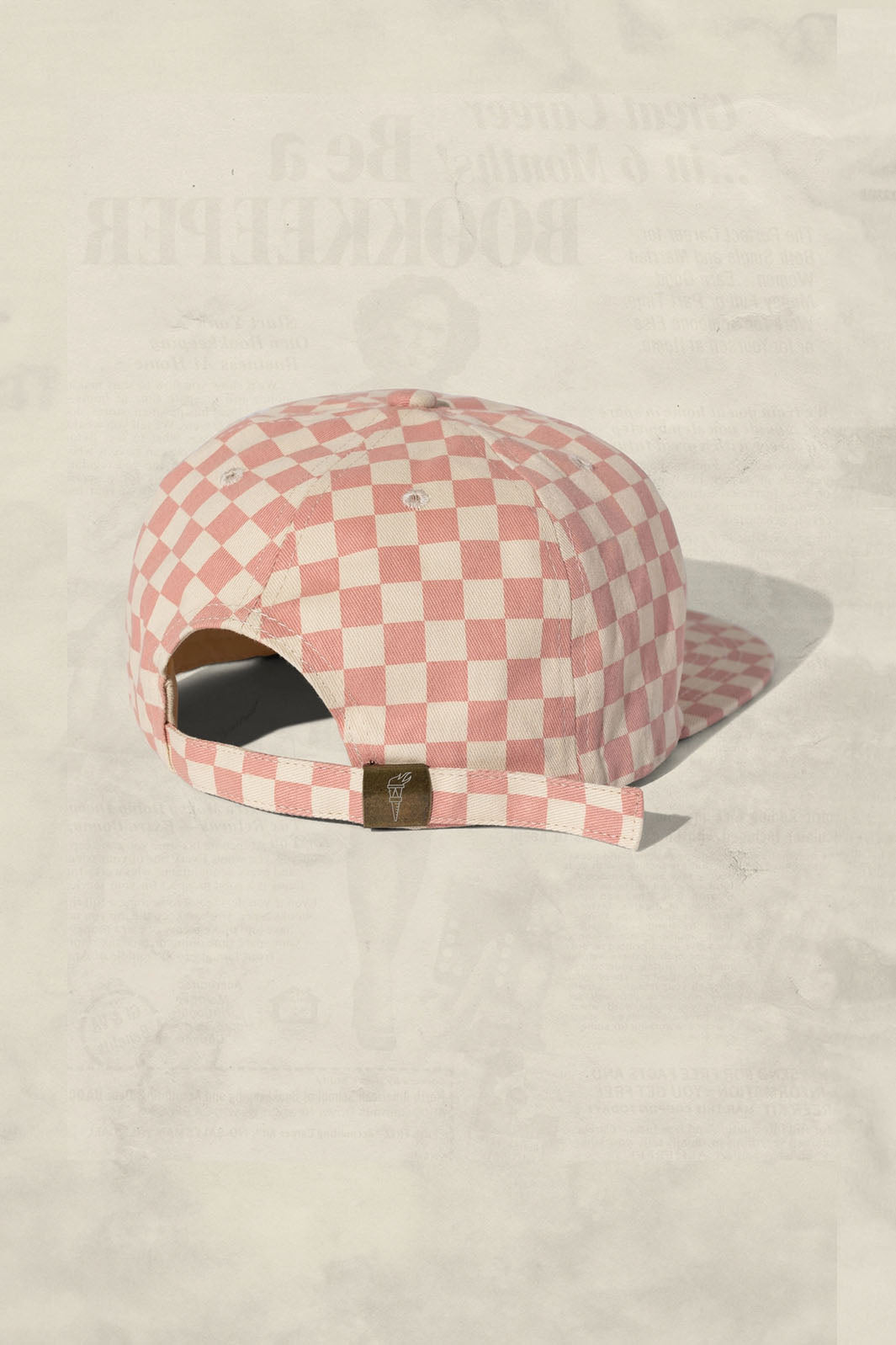 Checkerboard Field Trip Hat - Blush