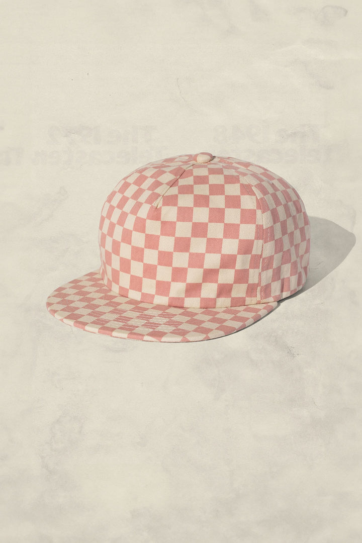 Checkerboard Field Trip Hat - Blush