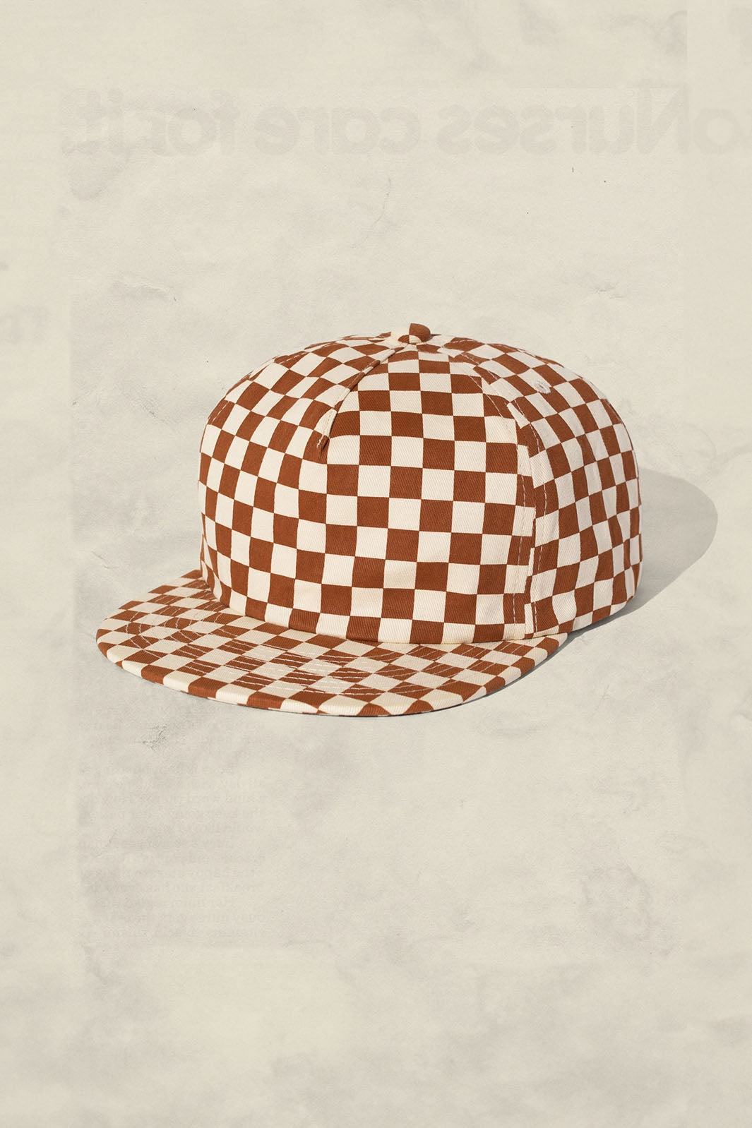 Checkerboard Field Trip Hat - Rust