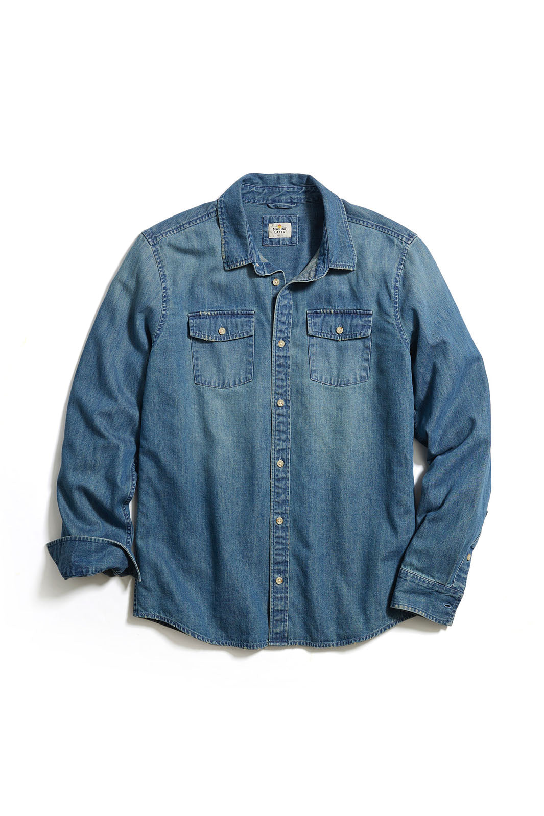 Billy Reid Denim Shirt - Double Dye, Long Sleeve Shirts