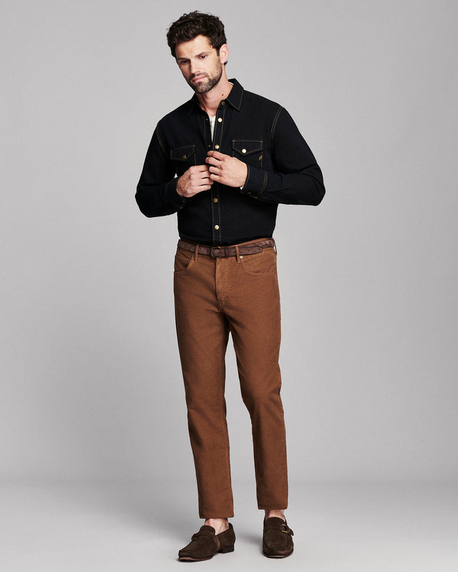 Moleskin Cochran Jean | Tobacco