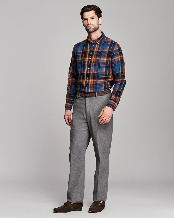 Micro Block Plaid Tuscumbia Shirt | Multi
