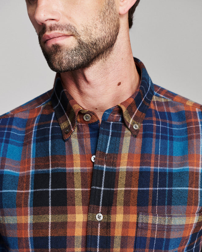 Micro Block Plaid Tuscumbia Shirt | Multi