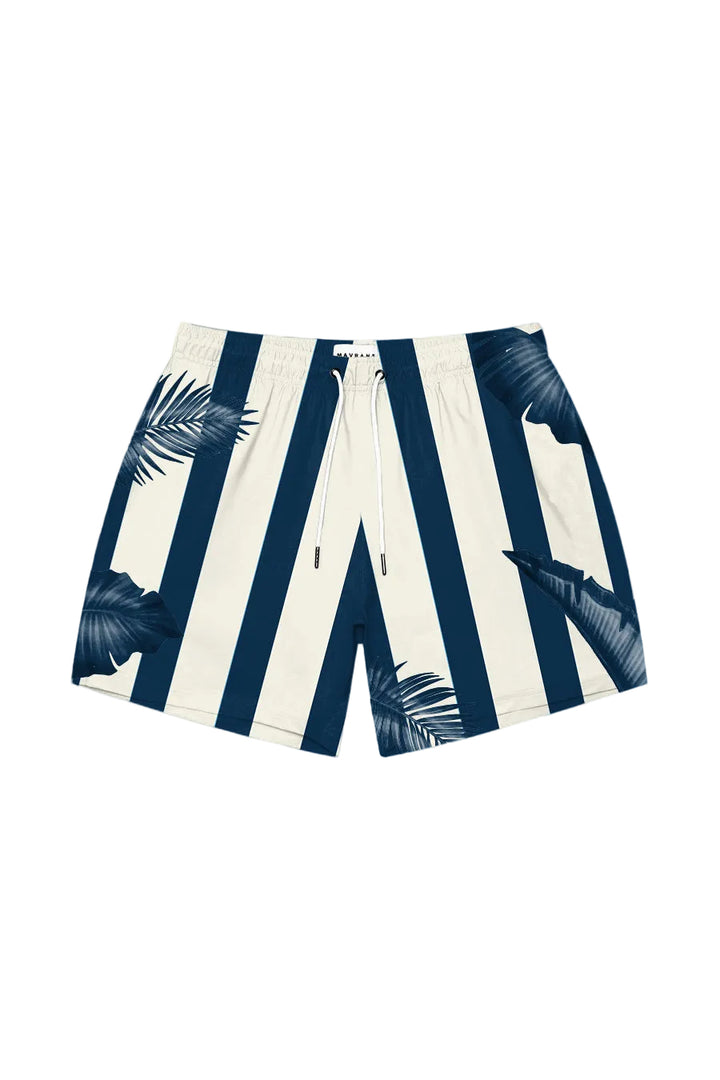 Blue Palm Swim Short