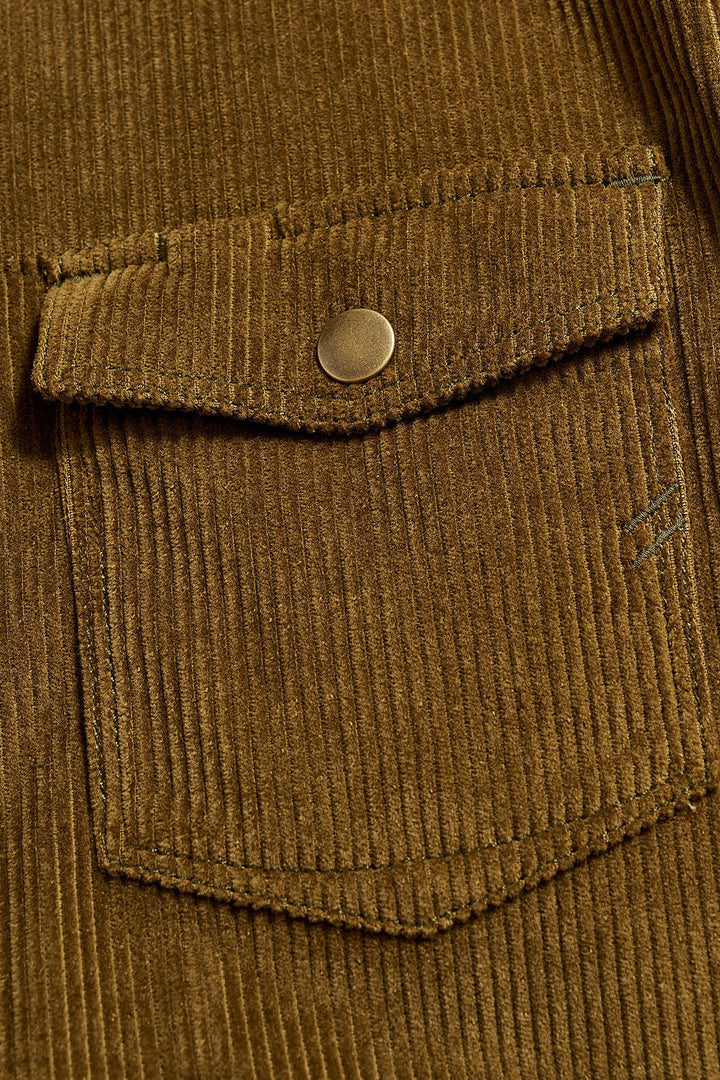 Corduroy Mo Shirt Jacket - Olive