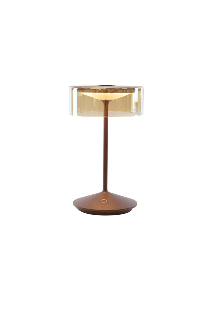 Crystal Pro Rechargeable Lamp - Rust