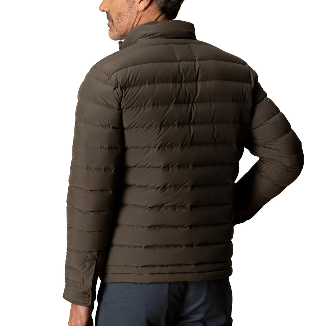 Atherton Down Quilted Jacket | Crocodile Brown