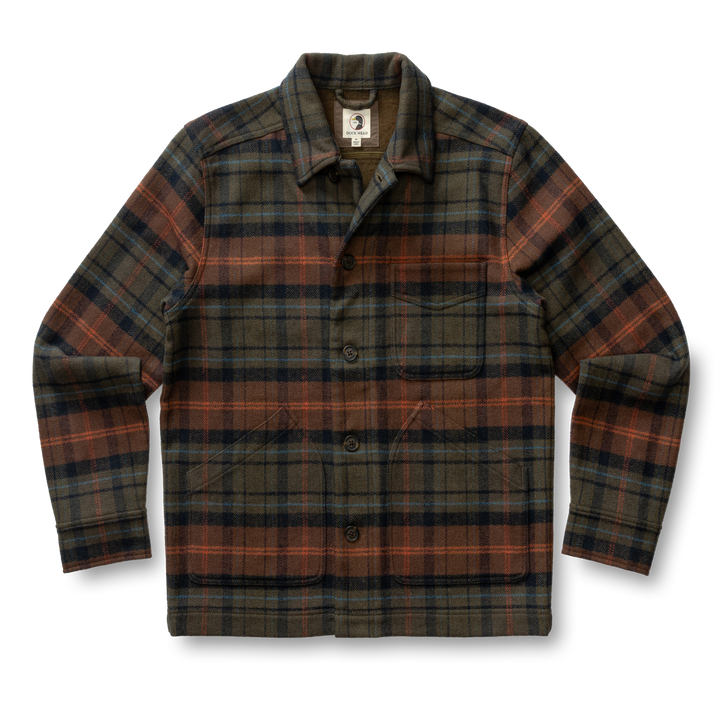 Wool Lumber Jacket | Dark Olive