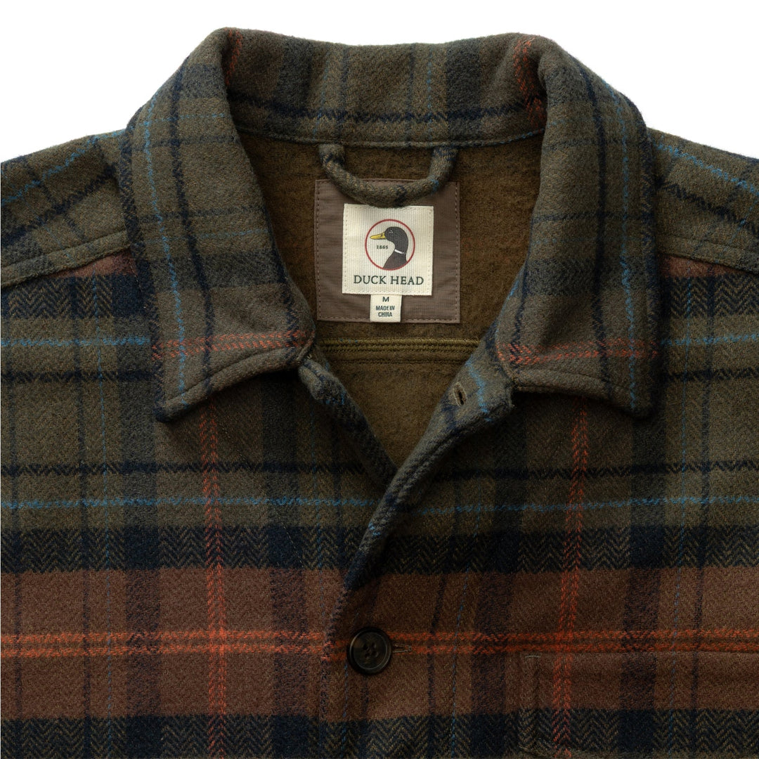 Wool Lumber Jacket | Dark Olive