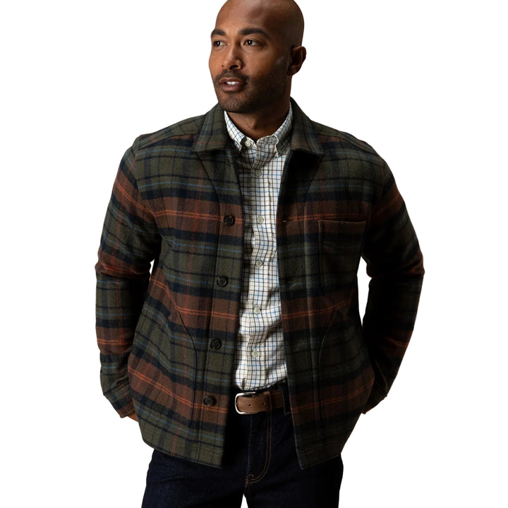 Wool Lumber Jacket | Dark Olive