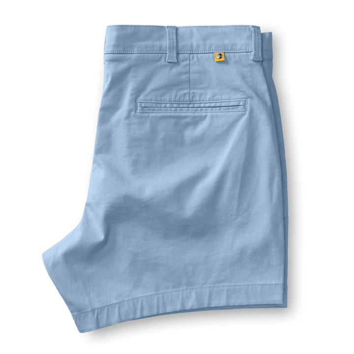 5" Gold School Chino Short | Chambray Blue