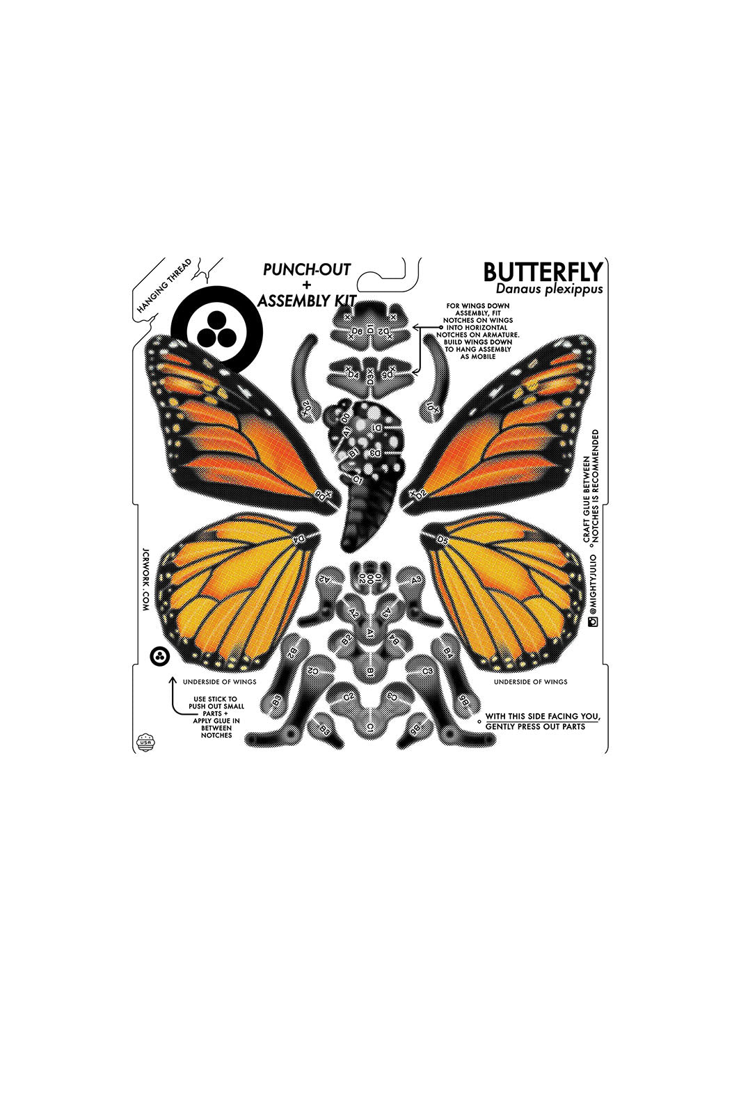 DIY Wood Model Kit - Butterfly