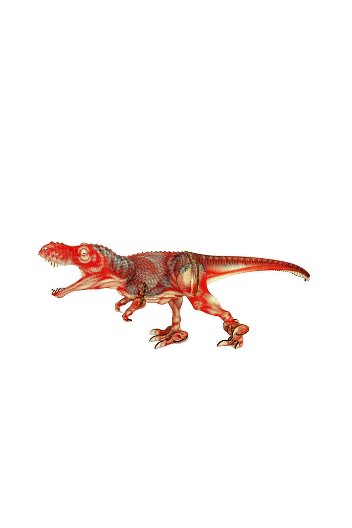 DIY Wood Model Kit - Red Tyrannosaurus Rex