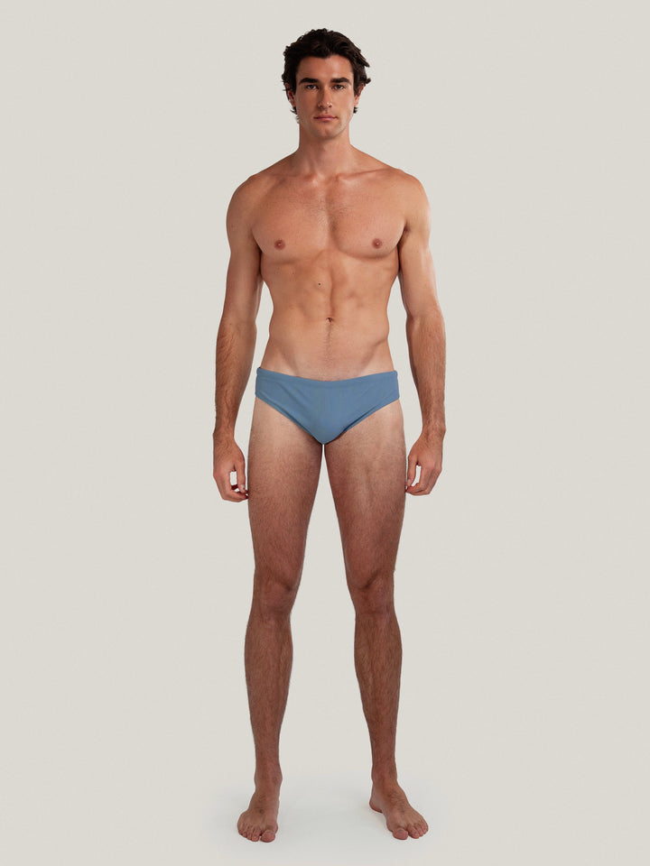 Ribbed Dune Brief | Pewter