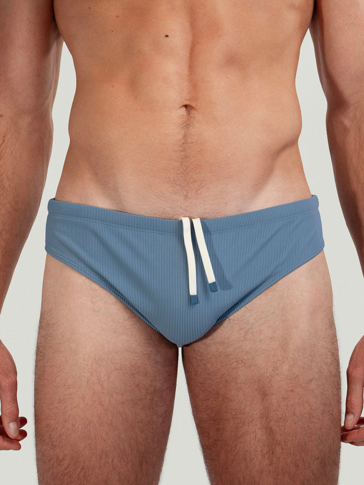 Ribbed Dune Brief | Pewter