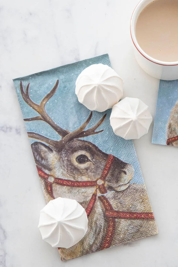 Dashing Reindeer Guest Napkin, 16 Pack