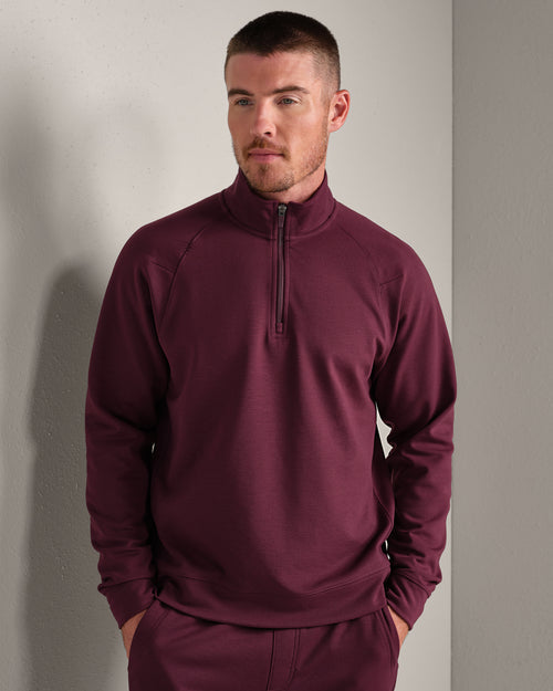 Dreamstate 1/4 Zip | Bordeaux Red