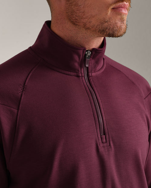 Dreamstate 1/4 Zip | Bordeaux Red