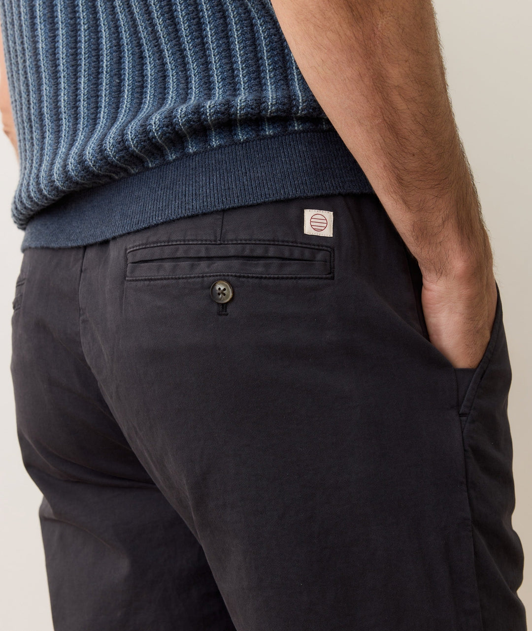Saturday Slim Straight Twill Chino | Washed Black